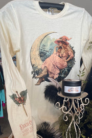 Mystical BoHo Witch - Ivory - Long Sleeve - Graphic Tee