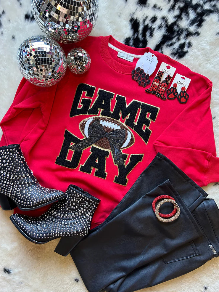 Game Day - Chenille Patch - Multiple Colors - Top - Sweatshirt