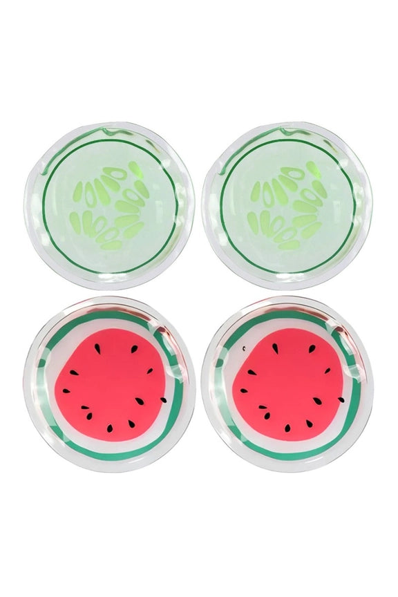 Eye Patch Set - Hot and Cold - Watermelon & Cucumber - Set of 4