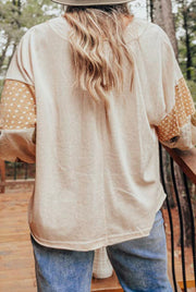 BoHo Bell - Patchwork Puff Sleeve - Blouse