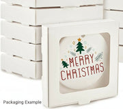 HoHoHo Camo - Round Ceramic Christmas Ornament