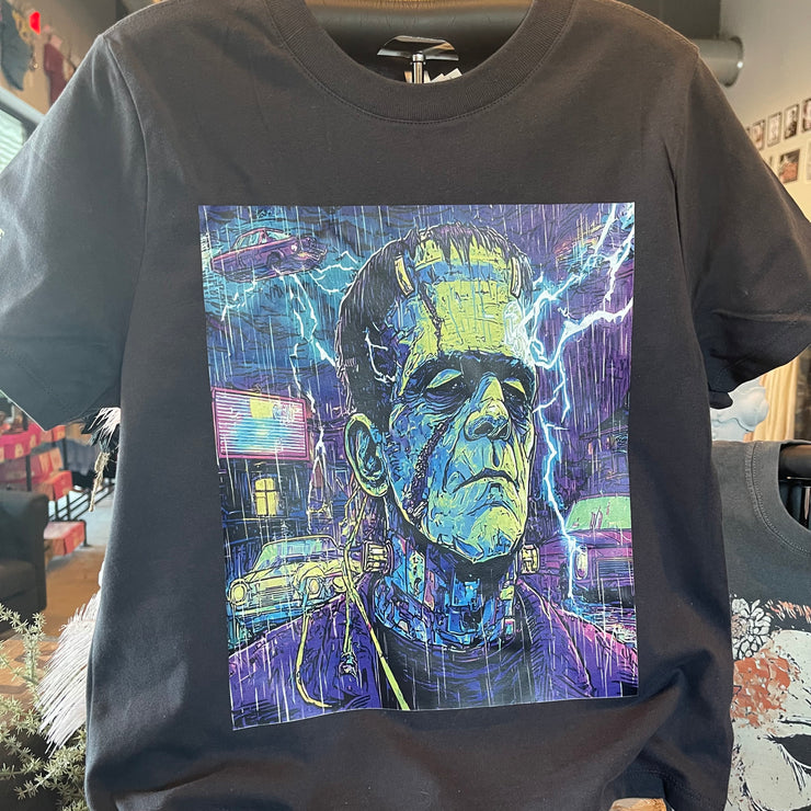Frankenstein - Vintage Dark Navy - Graphic Tee