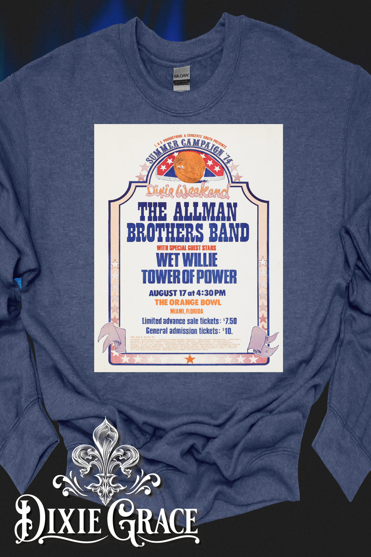 Orange Bowl '74 - Cool Blue - Sweatshirt Option - Graphic Tee