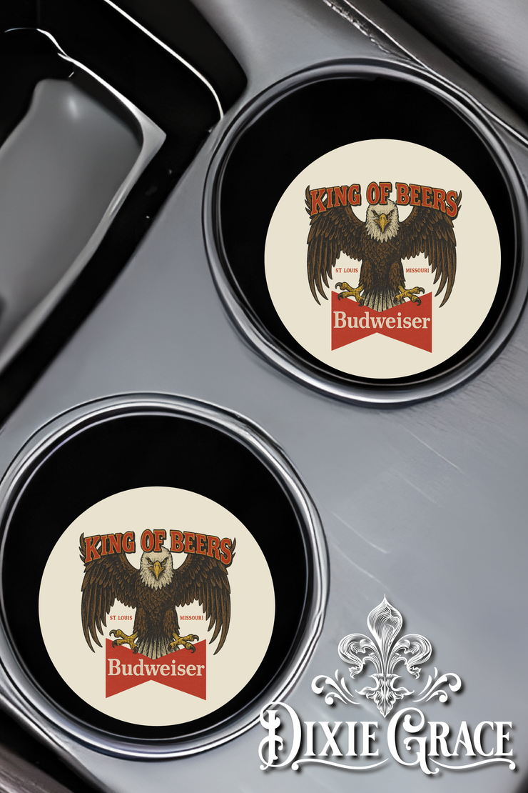 Vintage AB Eagle - Set of 2 - Car Coasters