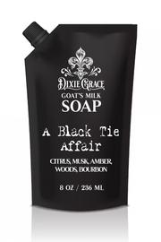 A Black Tie Affair - Goat's Milk Soap - Refill Bag