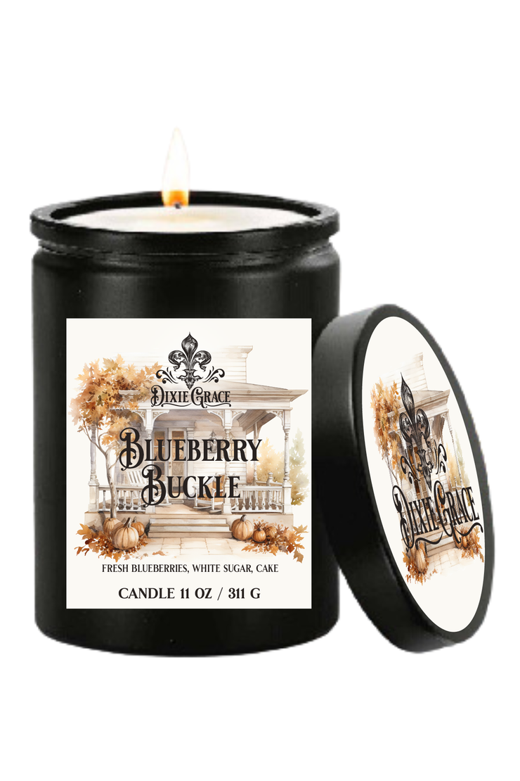 Blueberry Buckle - 11 oz Glass Candle - Cotton Wick