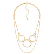 Butler - Layered Chain Link - Gold - Necklace