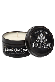 Candy Cane Lane - 8 oz Candle Tin - Cotton Wick