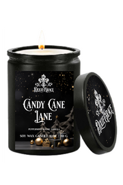 Candy Cane Lane - 11 oz Glass Candle - Cotton Wick