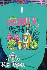 Cheaper Than Therapy - Teal - Youth, Tank, Sweatshirt, Hoodie Option - Graphic Tee