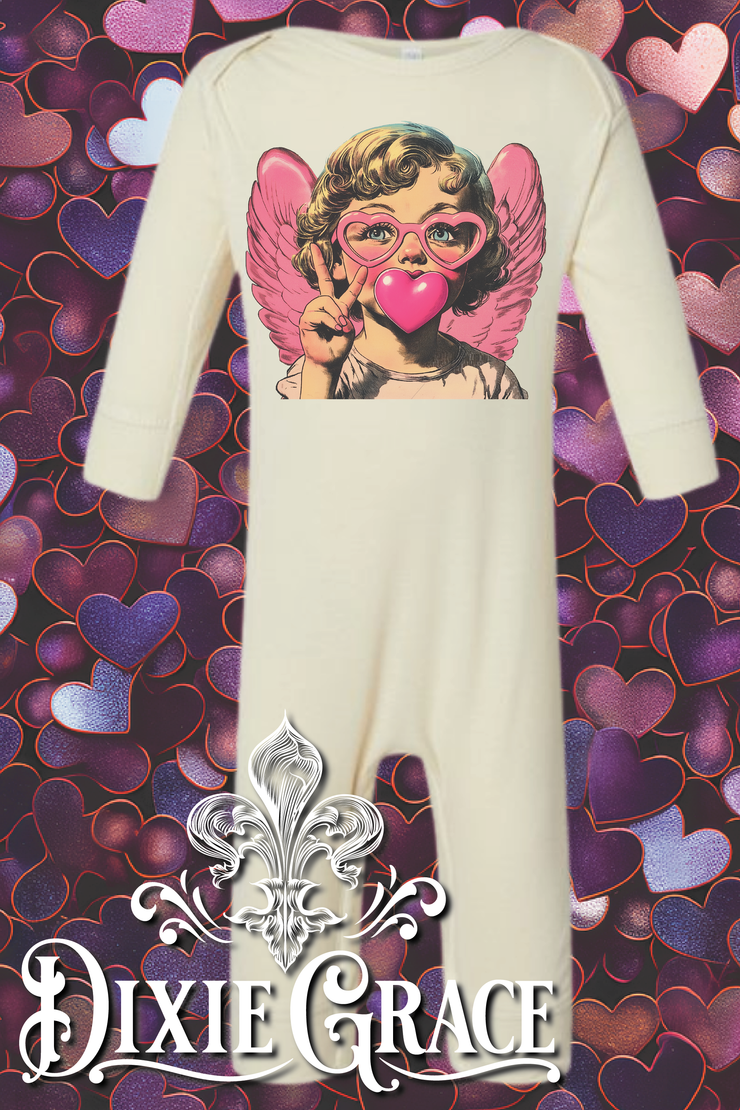 Angel Cupid - Infant Body Suit - Natural - Graphic Onesie