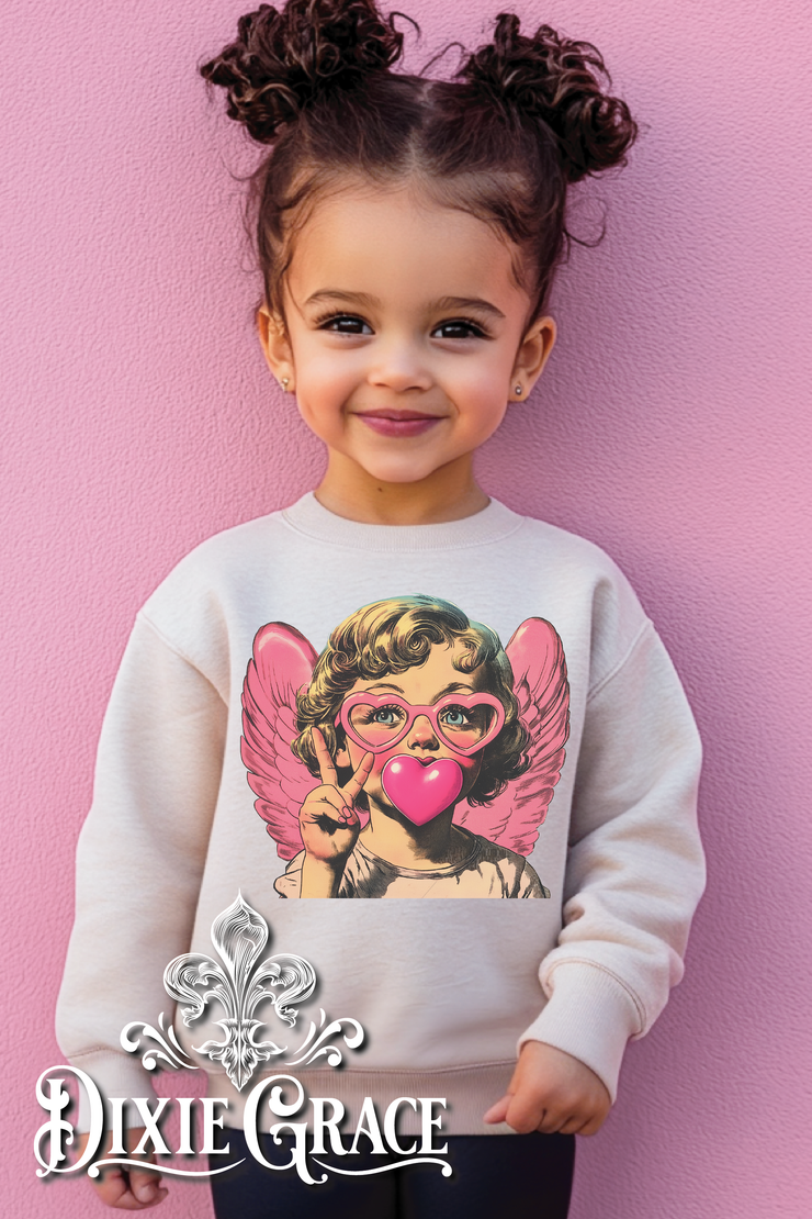 Angel Cupid - Toddler - Natural - Graphic Sweatshirt