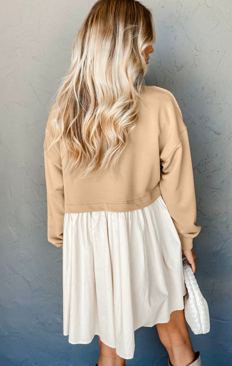 Wrecked - Sweatshirt Poplin Mini - Dress