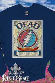 Dead & Co Summer Tour 2016 - Navy Blue - Sweatshirt Option - Graphic Tee