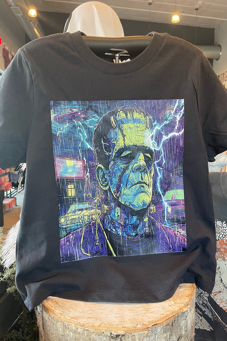 Frankenstein - Vintage Dark Navy - Graphic Tee