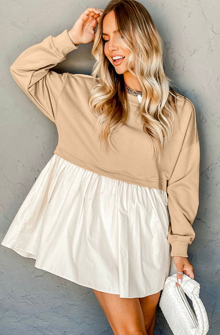 Wrecked - Sweatshirt Poplin Mini - Dress