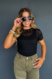 Rosalie Lace - Black - Top