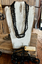 Ash - Iridescent Bead - Black - Necklace