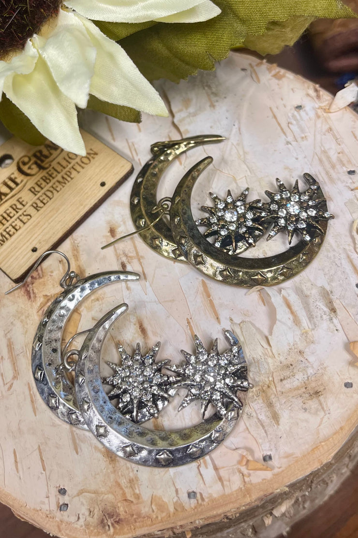 Into the Mystic - Silver or Antique Gold - Earrings