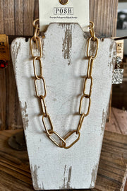 Linden - Oval Link Layering Chain - Gold - Necklace