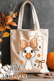 Fall Goose - Gift - Canvas - Two Options - Tote Bag