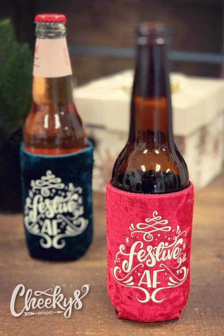 Festive AF - Velvet Red - Can Cooler