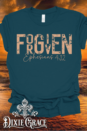 Forgiven - Deep Teal - Sweatshirt Option - Graphic Tee