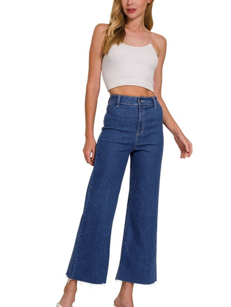 Pants Denim Wide Leg