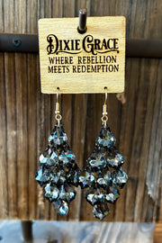 Bishop - Fringe Glass Drop - Earrings