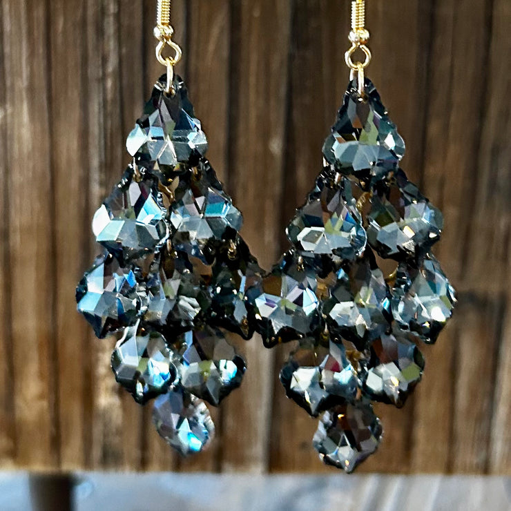 Bishop - Fringe Glass Drop - Earrings