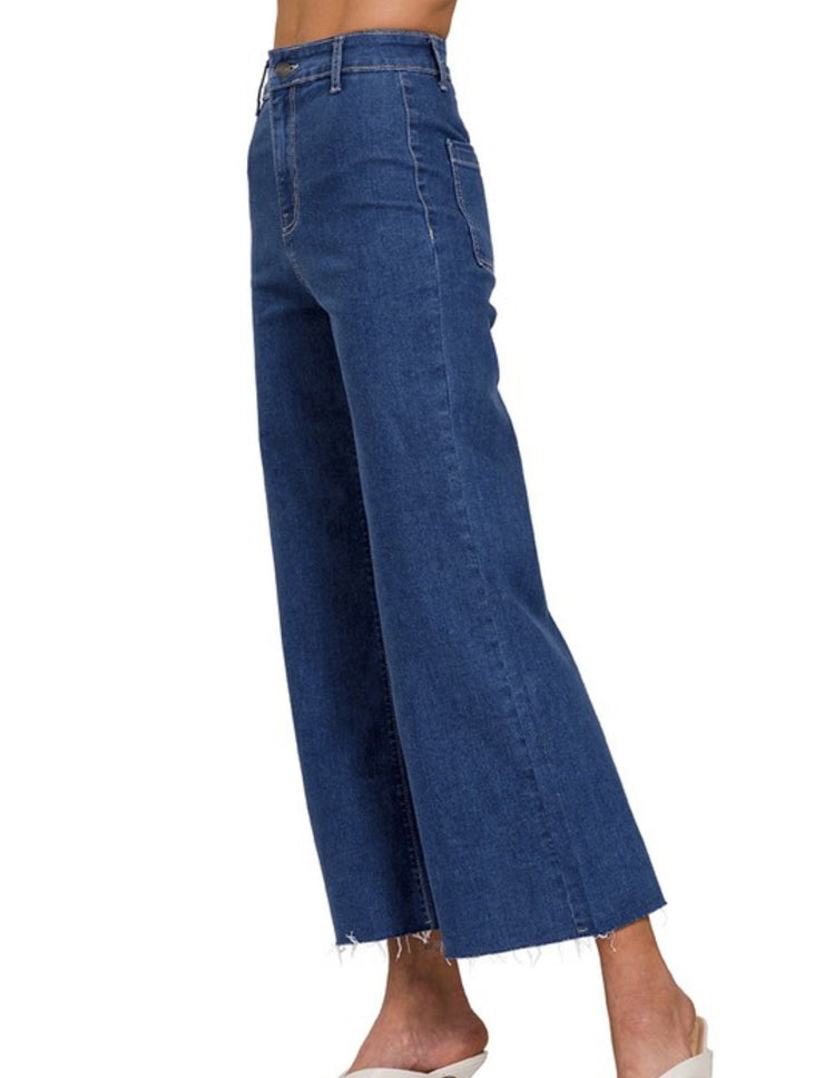 Pants Denim Wide Leg