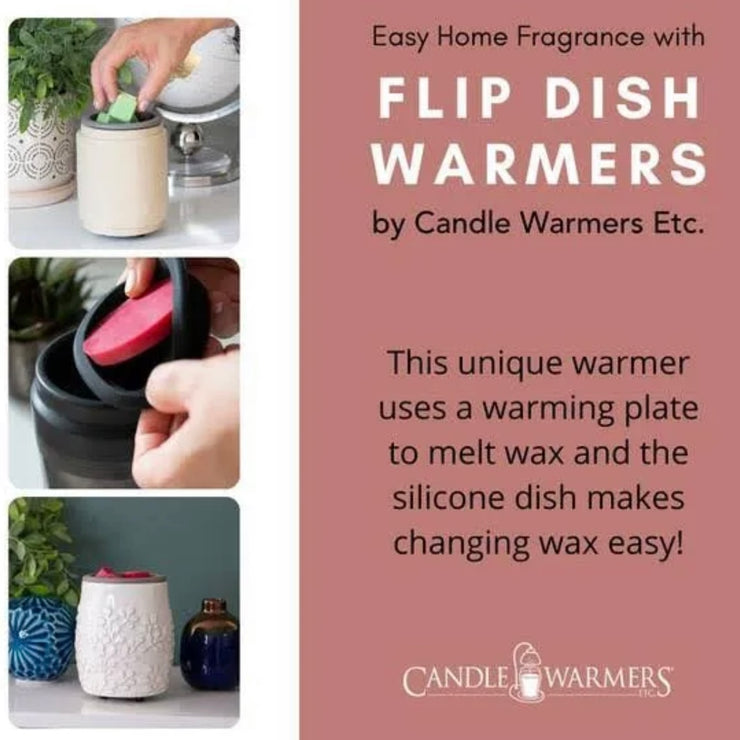 Wax Warmer - Gray Hobnail - Silicone Dish