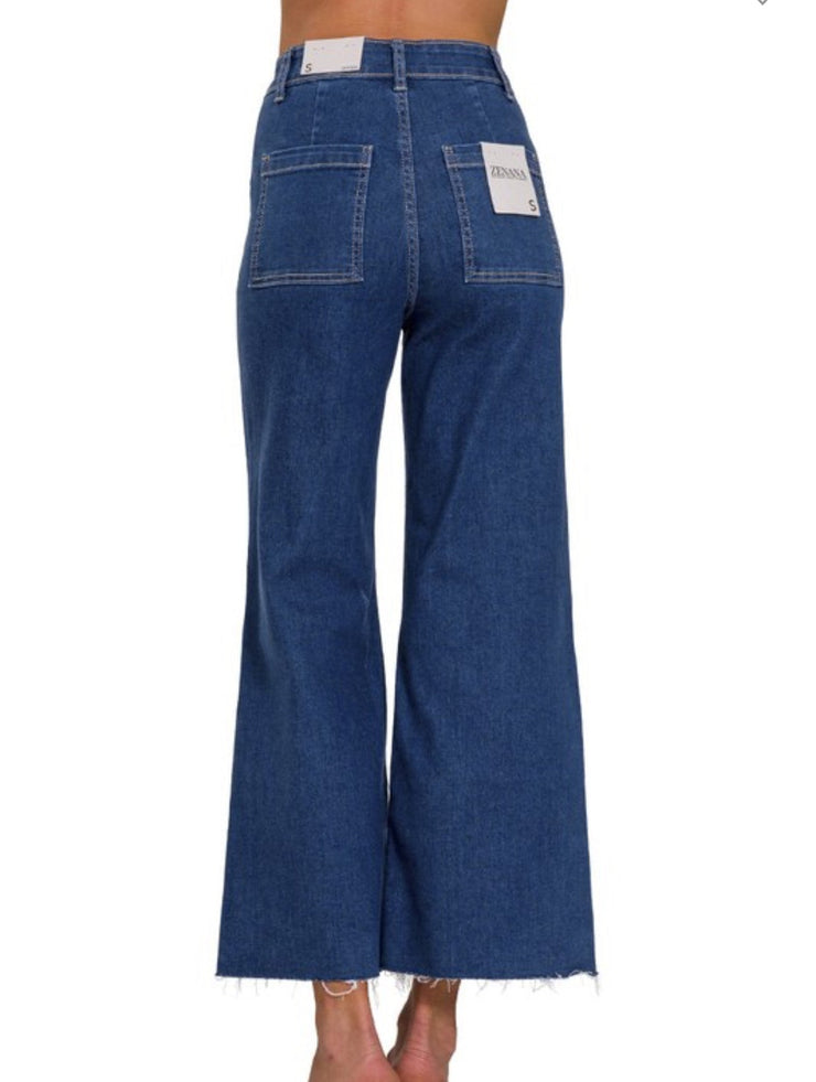 Pants Denim Wide Leg