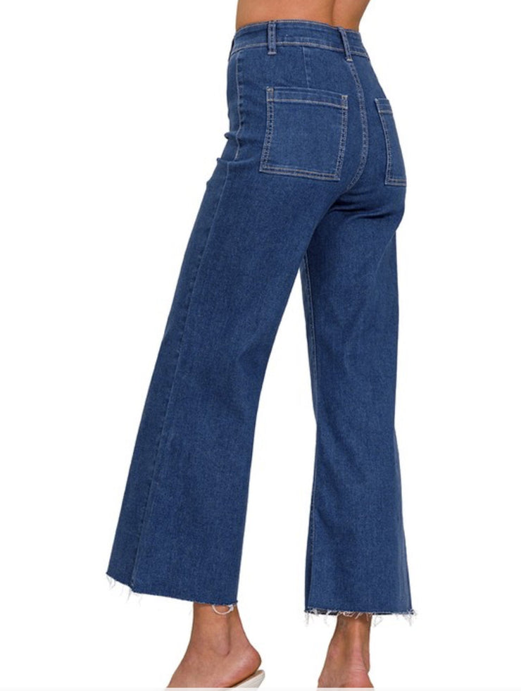 Pants Denim Wide Leg