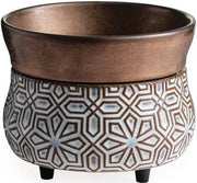 Wax Warmer - Geometric Bronze