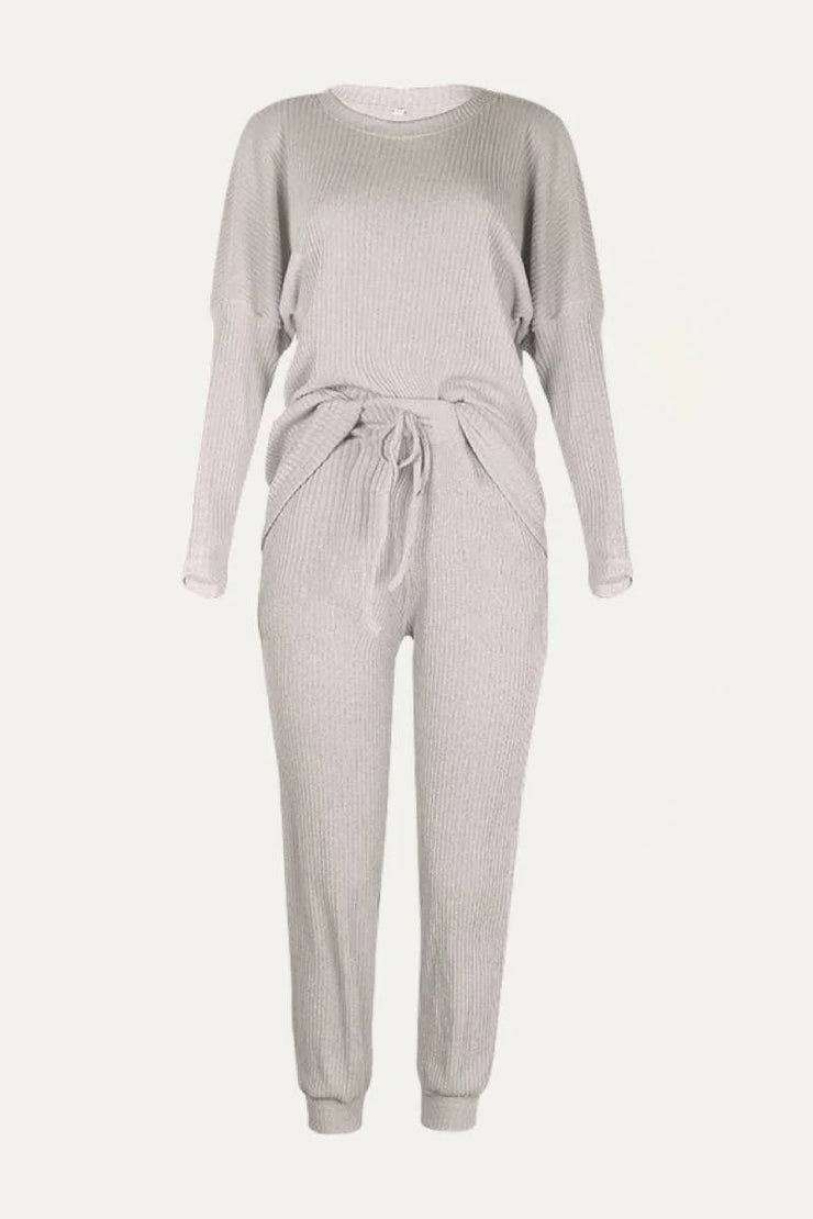 Sierra - Gray - Ribbed - PJs