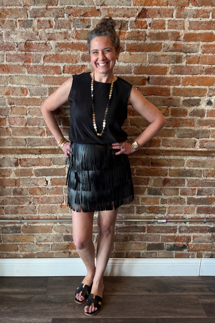 Justice - Black Fringe - Skirt
