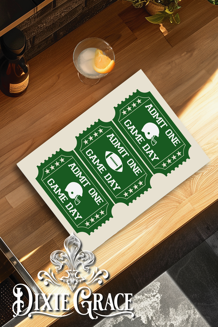 Game Day Tickets - Glass Cutting/Charcuterie Board