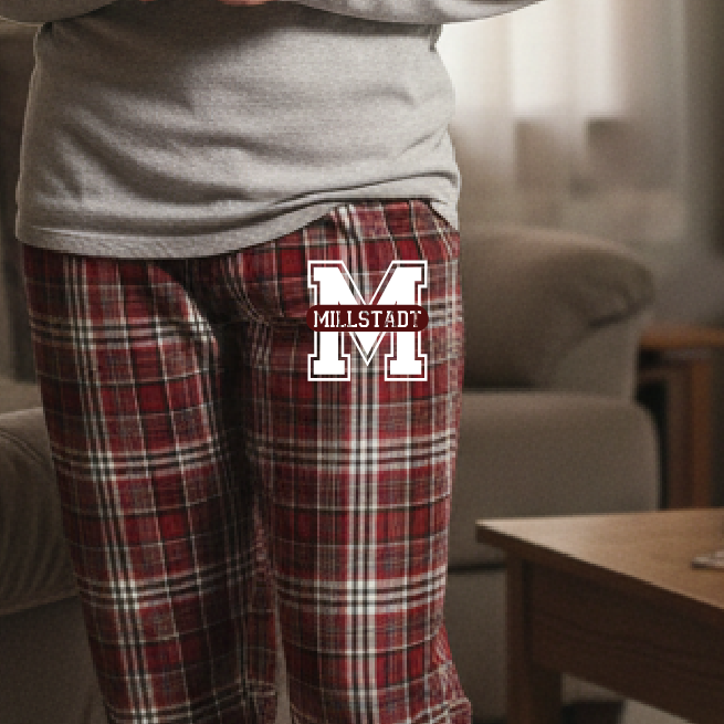 Millstadt Panthers Varsity Square - Flannel Pajama Pants