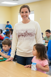 Panthers Stacked Pattern - Multiple Options