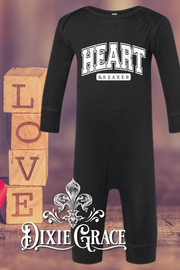 Heart Breaker - Infant Body Suit - Red or Black - Graphic Onesie