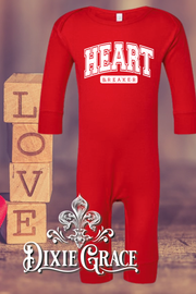 Heart Breaker - Infant Body Suit - Red or Black - Graphic Onesie