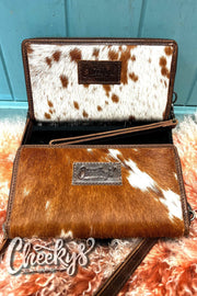 Betsy - Brown - Hair on Hide - Clutch/Wallet