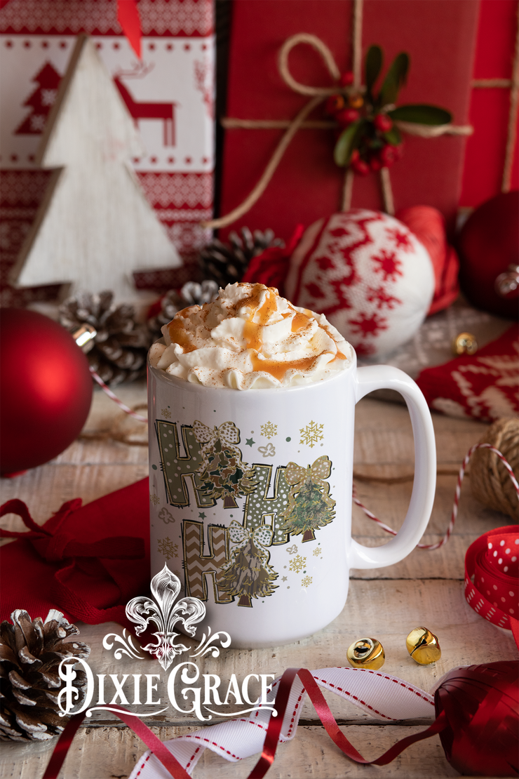 HoHoHo Camo - Large Coffee Mug