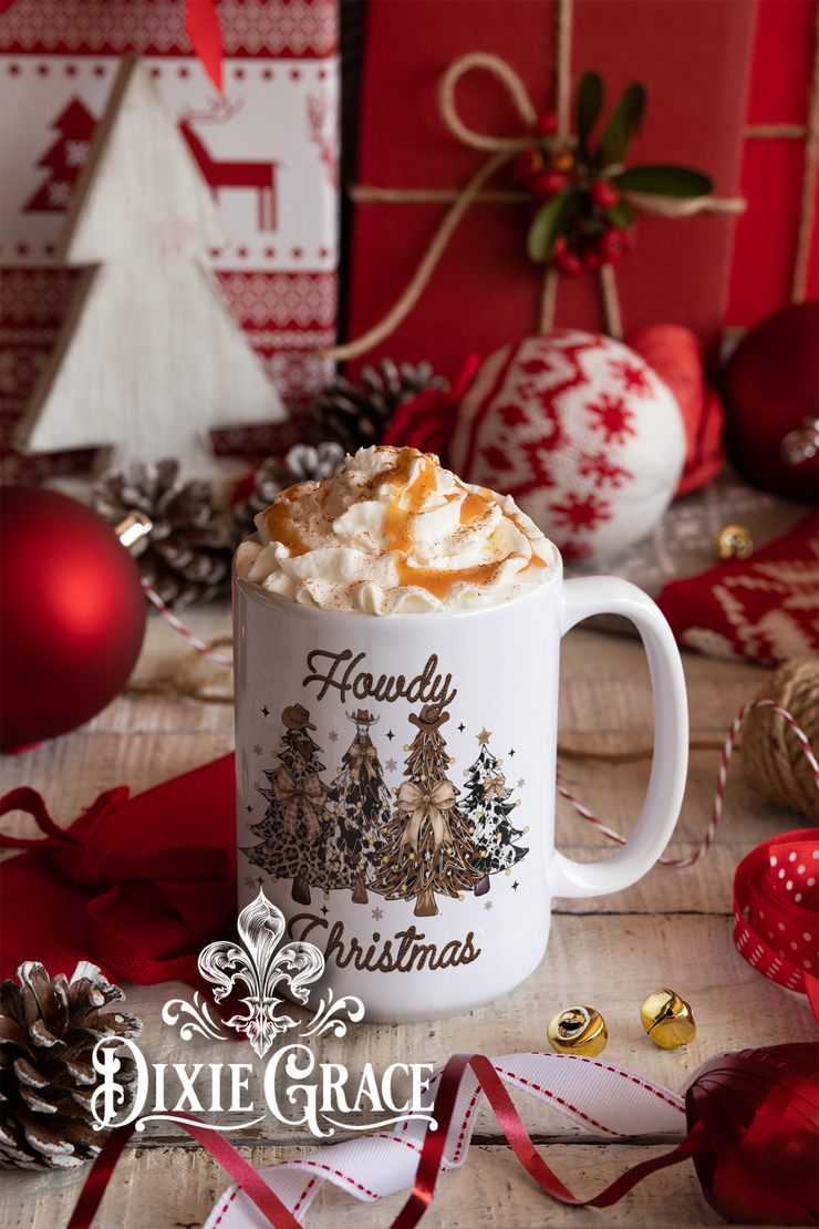 Howdy Christmas - Large Coffee Mug