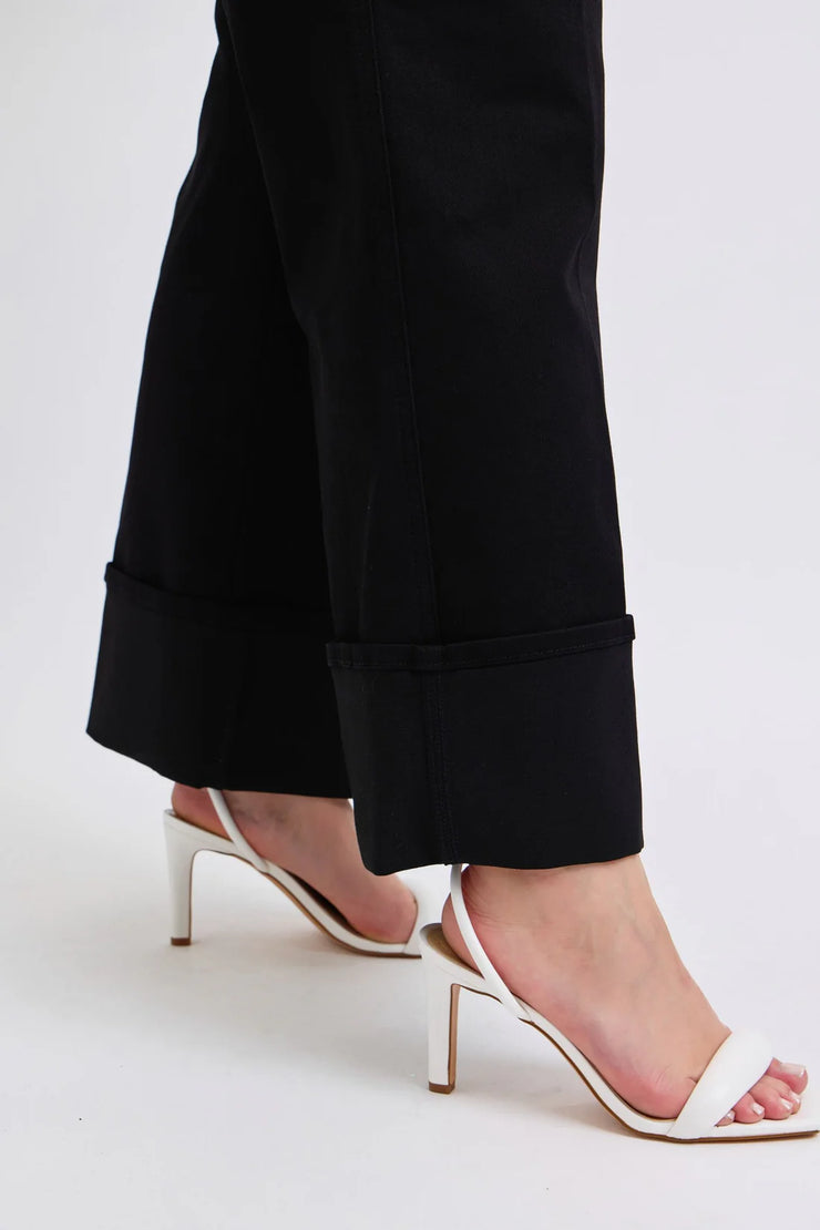 Onyx Rain - High-Rise - Retro Wide Leg - Black Denim - Jeans
