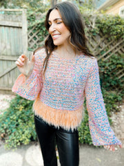 Starla - Sequin & Feather - Top