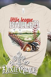 Little League Baller - Natural - Youth, Sweatshirt, Hoodie Option - Graphic Tee - Graphic Tee