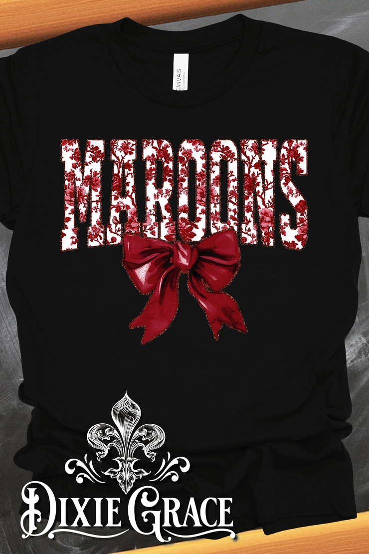 Maroons in Toile - Black - Youth, Sweatshirt, Hoodie Option - Graphic Tee