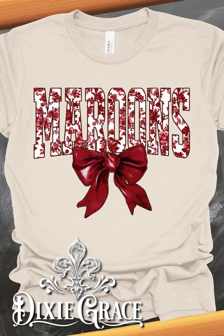 Maroons in Toile - Natural - Youth, Sweatshirt, Hoodie Option - Graphic Tee